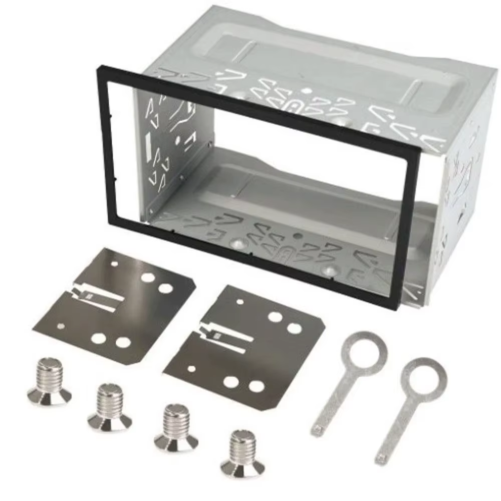2Din Stereo Radio Cage Frame Unit Universal DVD Player Box Fascia Panel Plate Case Audio Dash Mounting Frame Kit  Accessories