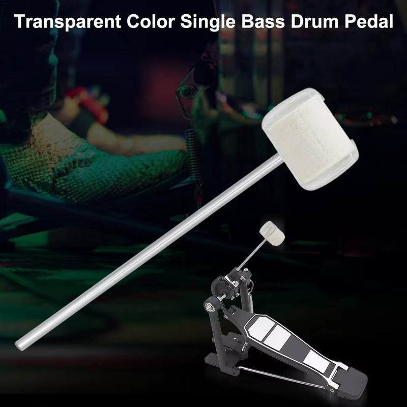 Drum Pedal Beater Anti-Slip Portable Drum Mallet Beater Flexible Kick Drum Foot Pedal Beater Instrument Band Accessory Part For
