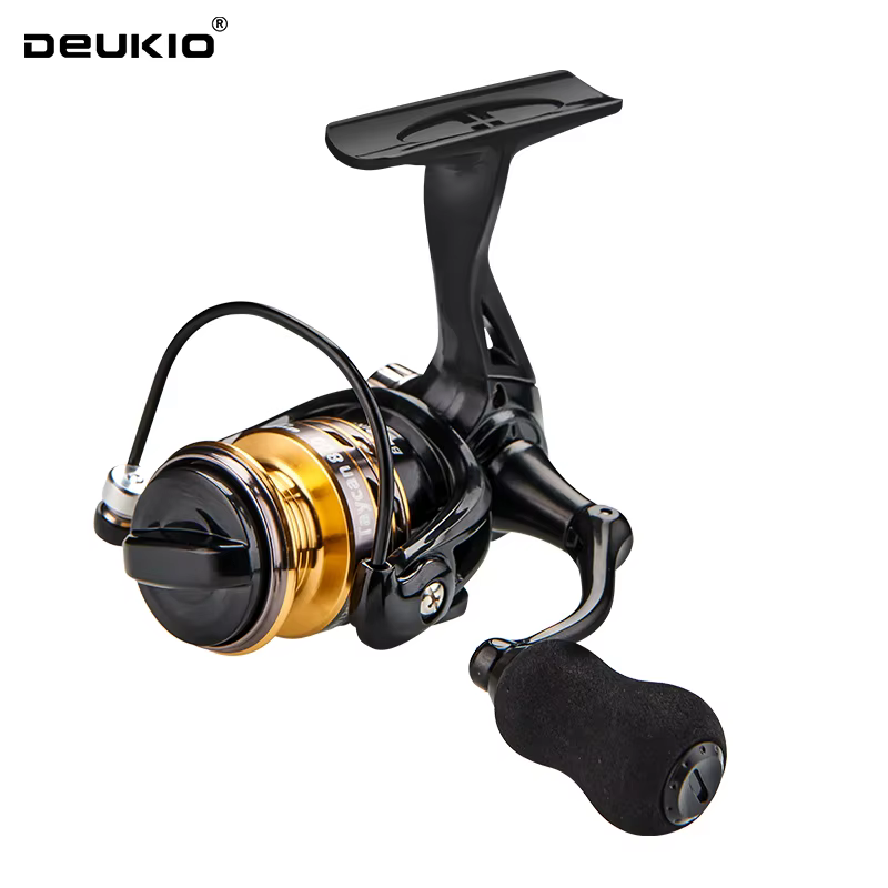 DEUKIO 800 1000 Series Mini Reel Smooth Bearing 4.8:1 Fishing Reel Drag System 5Kg Max Power Spinning Wheel Fishing Coil