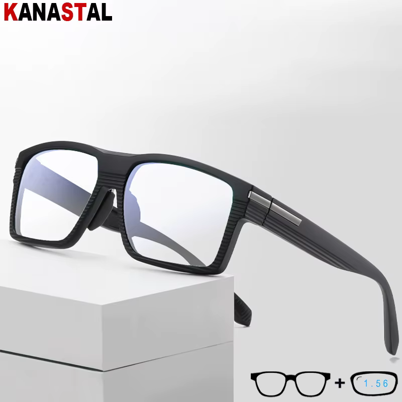 Men's Optical CR39 Lenses Myopia Presbyopic Eyewear Women Blue Light Blocking Prescription Reading Glasses TR90 Eyeglasses Frame