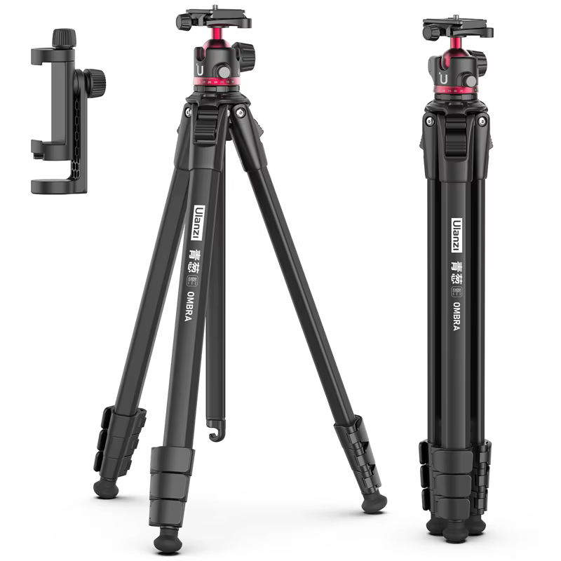 Ulanzi OMBRA 1.5M Camera Tripod for DSLR Portable Travel Tripod with 360° Adjustable Ballhead Quick Release 8KG Maxload