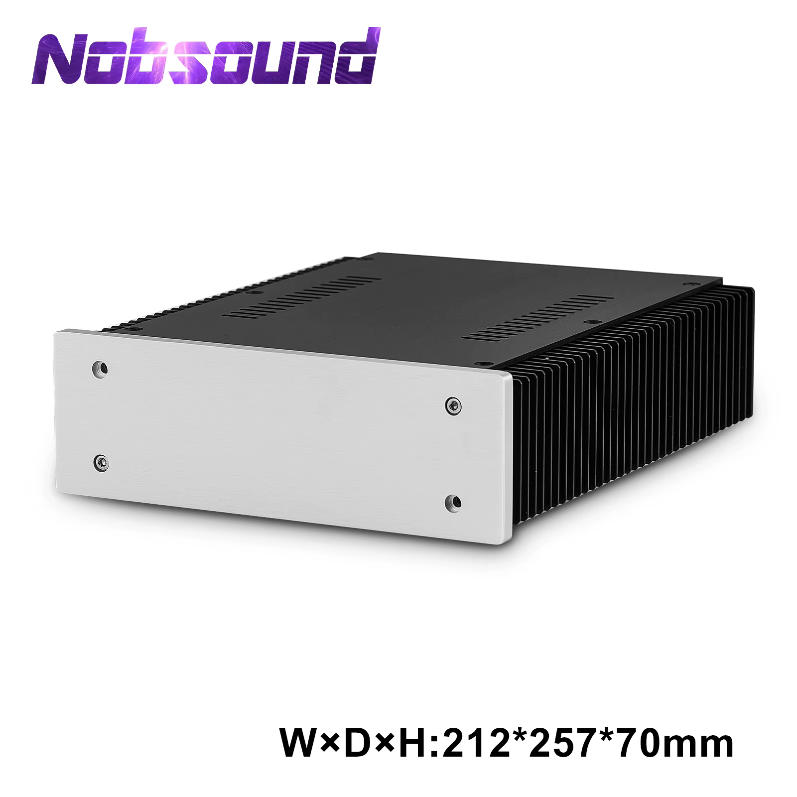 Nobsound Metal Aluminum Chassis for DIY Amplifier Kit Preamp Enclosure DAC Cabinet Box