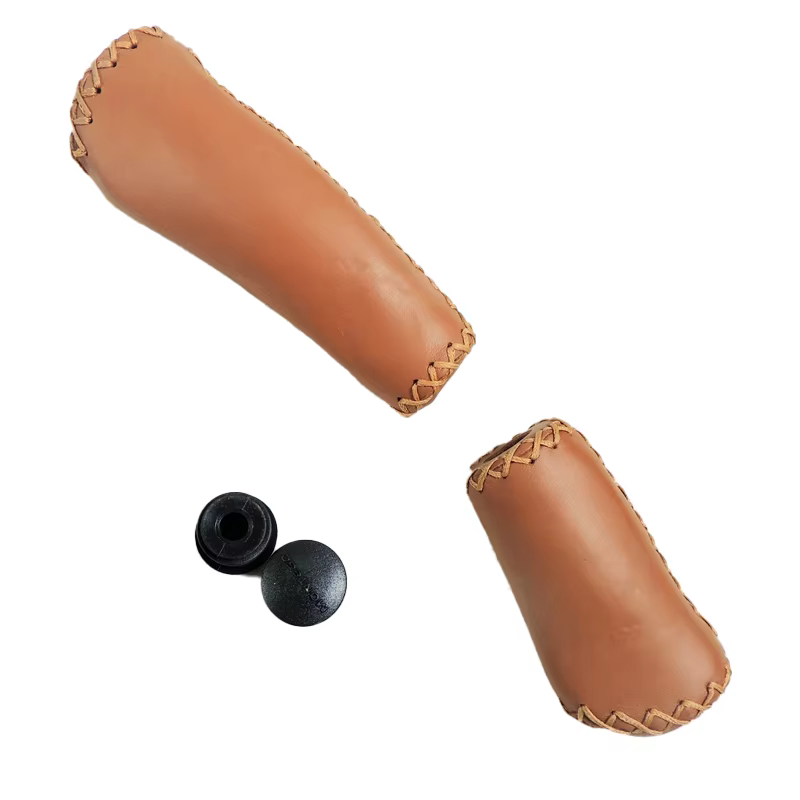 Cool Price 135mm 95mm  22.2mm Real Leather Short and Long MTB Folding Bike Grips