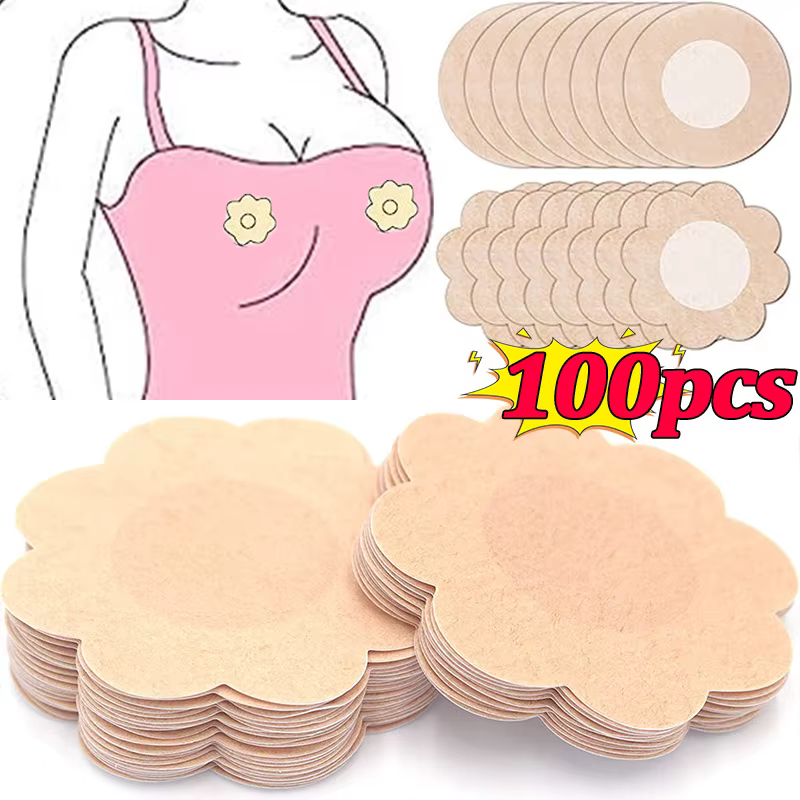 Cloth Nipple Cover Teat Hide Women Nipple Pasties Piece Breast Petals Invisible Bra Padding Chest Sticker Patch Covers