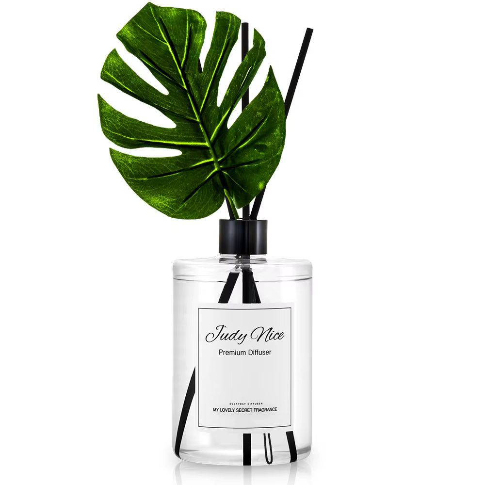 Judinis Premium Diffuser with large capacity 500ml + Monstera Deco Stick 1p with air air fragrance for car bathroom fragrance lead home frag