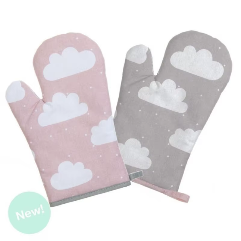 Apron and mittens of children's clouds." Pack 2 piece 1x color "953292