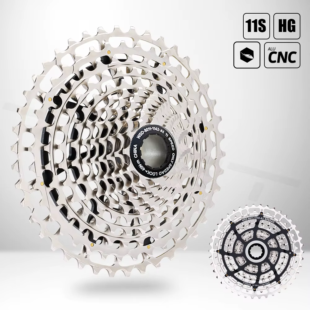 SPEDAO MTB Bicycle Cassette Steel 11s 11-42T 11 Speed Bike Freeewheel Super Light CNC Made 319g For HG Freehub Flywheel Parts