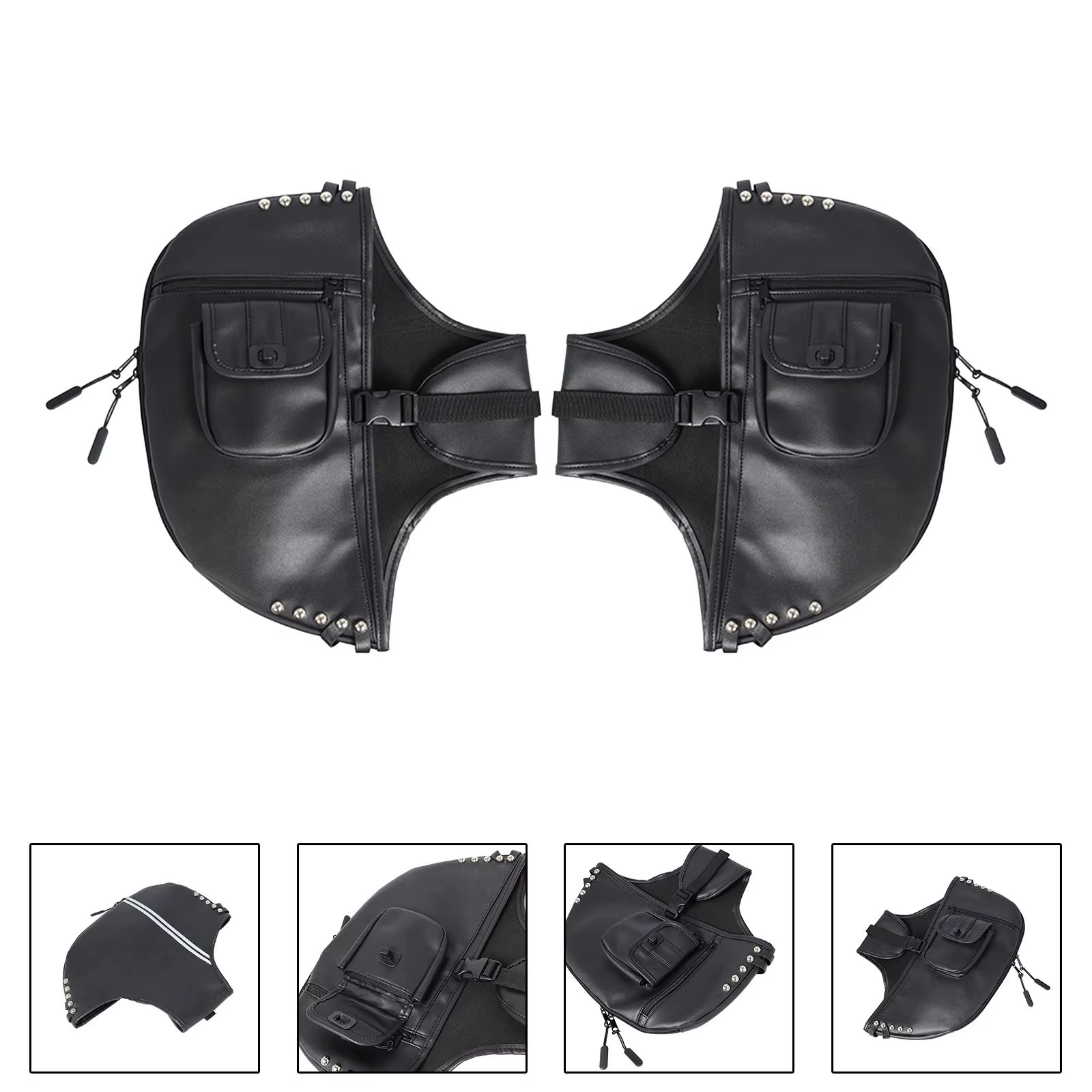 Lowers Chaps Leg Warmer Bag Rain Guards for Touring Trike 1980-2023