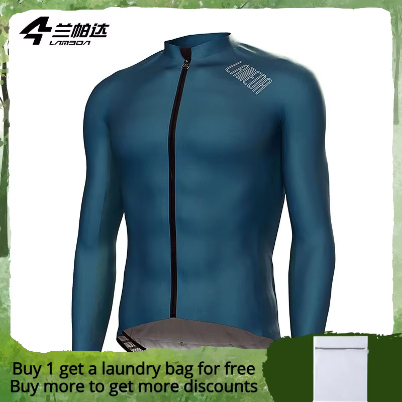 Lameda Fleece Jacket Men's Windbreaker Autumn Winter Cycling Clothes For Men Windproof Warmth Riding Jacket For Men's