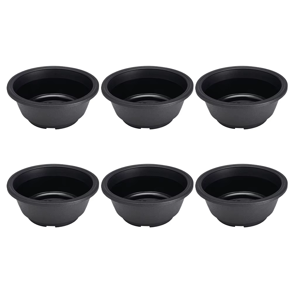 6 Pcs Seedling Pot Plastic Flower Planter Plants Succulent 165X74CM Container Desktop Ornament