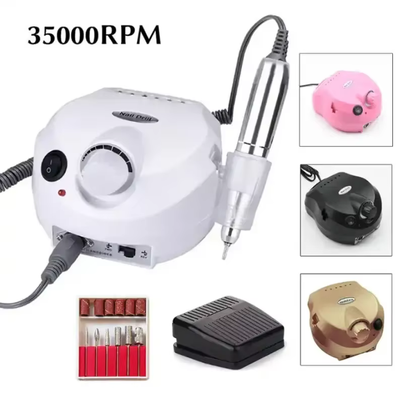35000/20000 RPM Electric Nail Drill Machine Mill Cutter Sets for Manicure Nail Tips Manicure Electric Nail Pedicure File