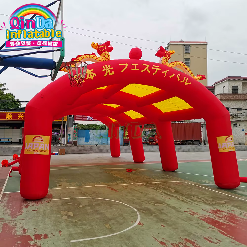 Custom V Shape Outdoor Exhibiting Display Trade Show Booth Spider Inflatable Tent For Sale