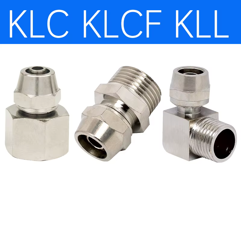 Nickel-plated copper internal thread external thread 1/8” 1/4” 3/8” 1/2” inch thread (PT) trachea quick connector 4 6 8 10 12 mm