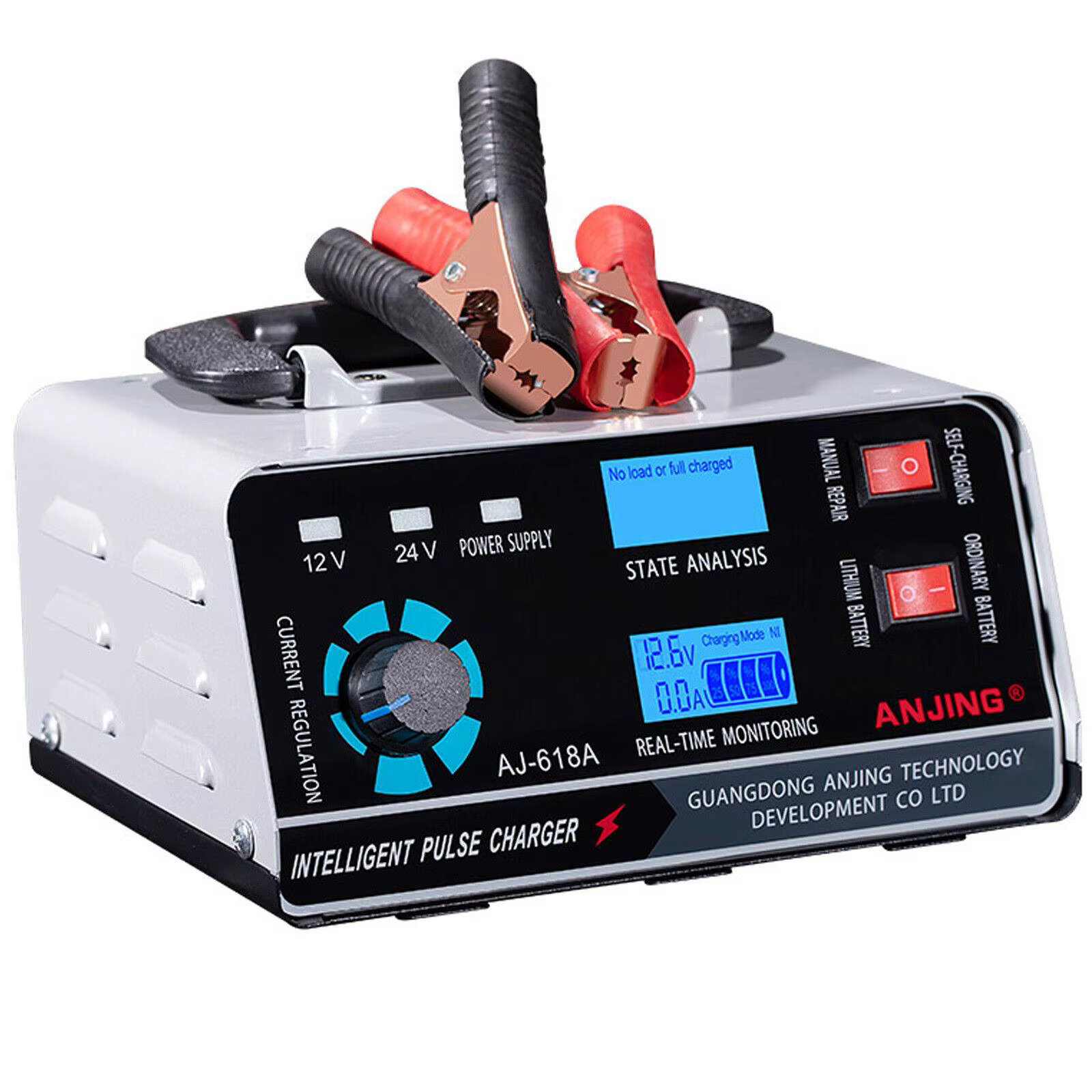 Heavy Duty Smart Car Truck Motorcycle Battery Charger Automatic Pulse Repair Trickle 12/24V 400W