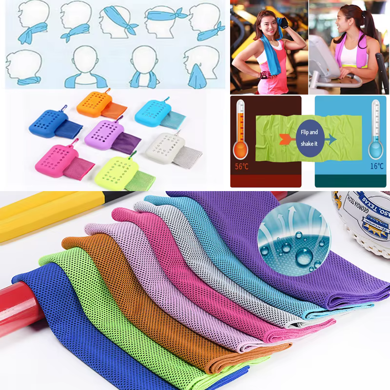 Quick Dry Sports Towel Ice Towel Sport Instant Cooling Fitness Ice Towel Cooling Down Cold Towel Workout Gym Accessories 30x90cm