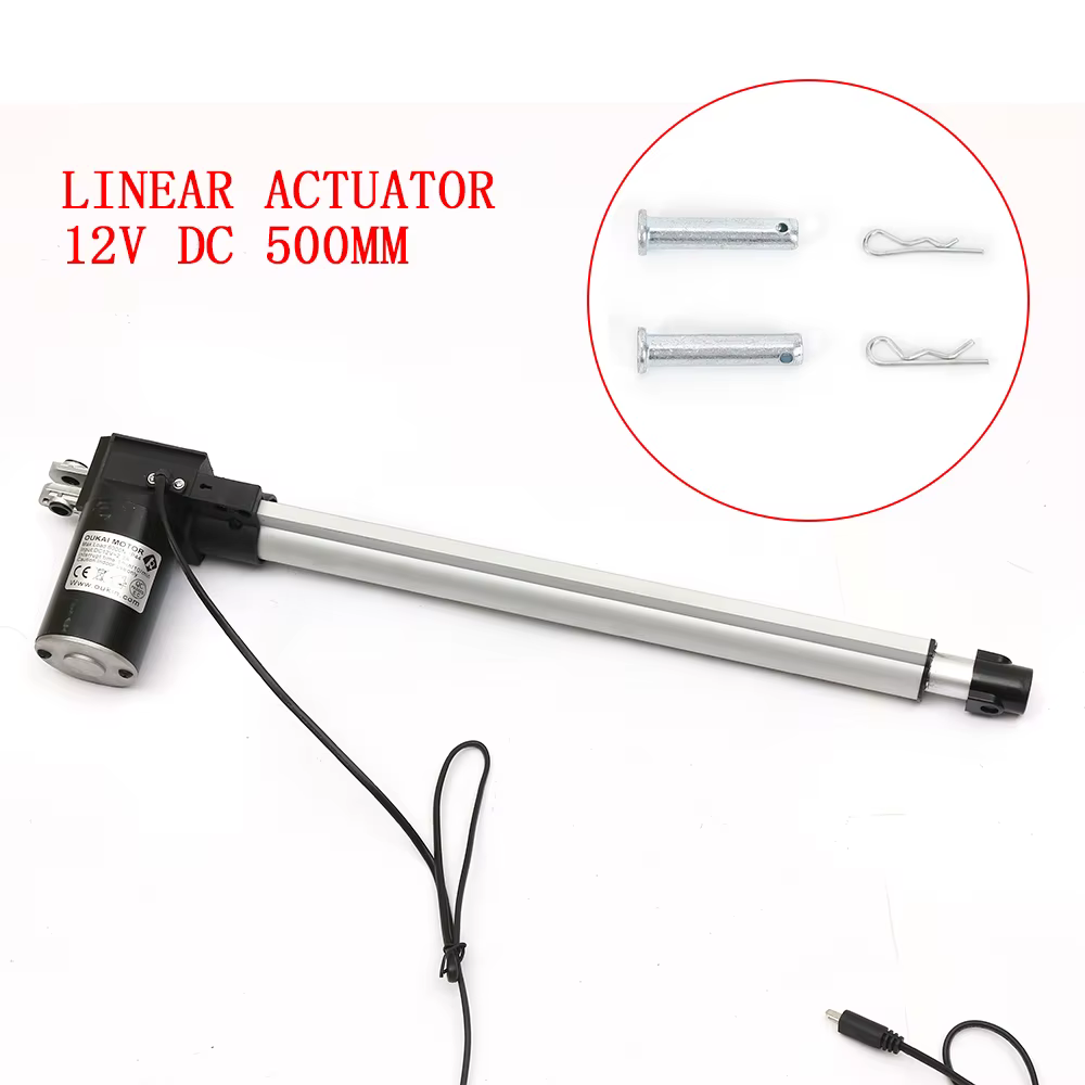 Electric Motor Linear Actuator 12V DC 1320LBS 6000N 500mm Stroke Linear Actuator
