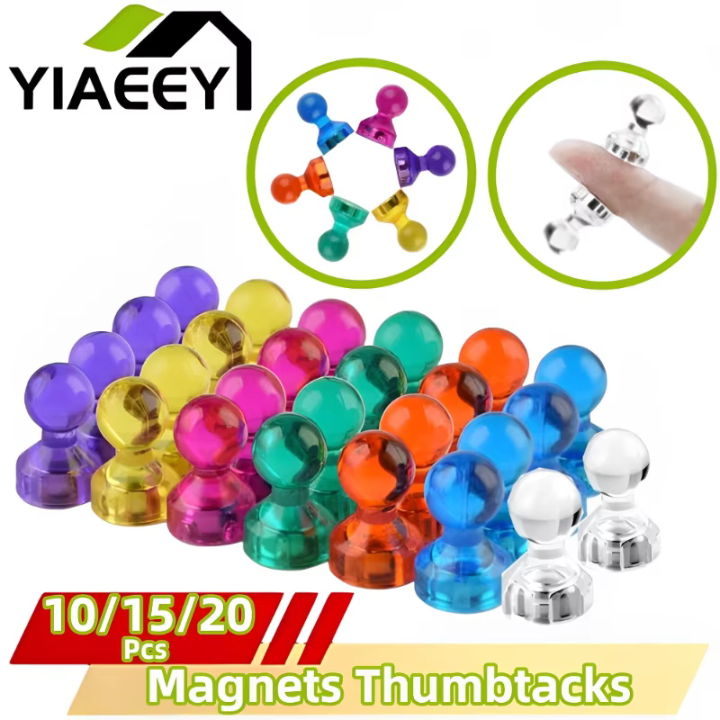 10/15/20Pcs Push pin Office Strong DIY Magnets Thumbtack Fridge Whiteboard Neodymium Magnets Cones Magnetic Tools