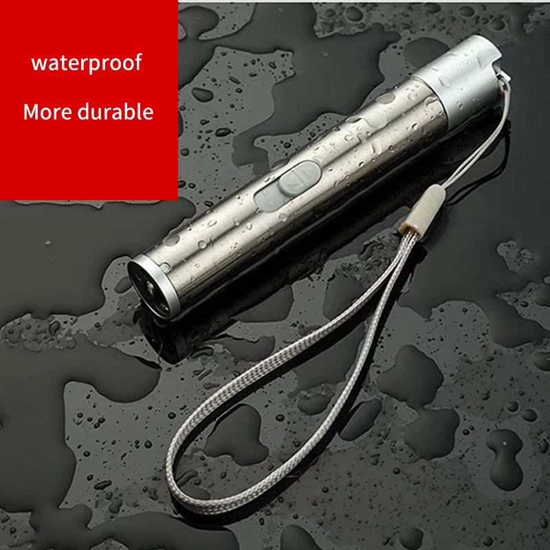 Pointers USB Charging Rechargeable 3-in-1 Flashlight Red Camping Lamp Multifunctional Toy UV Props Pet Training