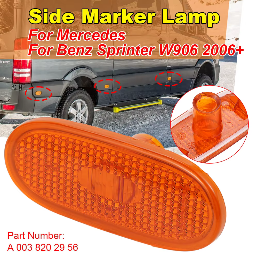 Car Turn Signal Light Side Marker Lamp For Mercedes For Benz Sprinter W906 Car Shape Amber Side Lamp Light A0038202956