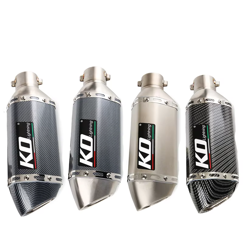 51mm Universal Motorcycle Exhaust Muffler  With DB Killer  310mm Stainless Steel Exhaust System Modified For ATV Street Bike
