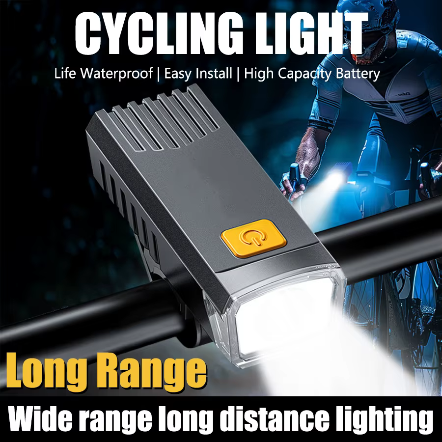 Protable Mini Super Bright LED Bike Light, Type C Rechargeable Bicycle Lamp Easy To Stall, 4 Lighting Modes, for Outdoor Riding