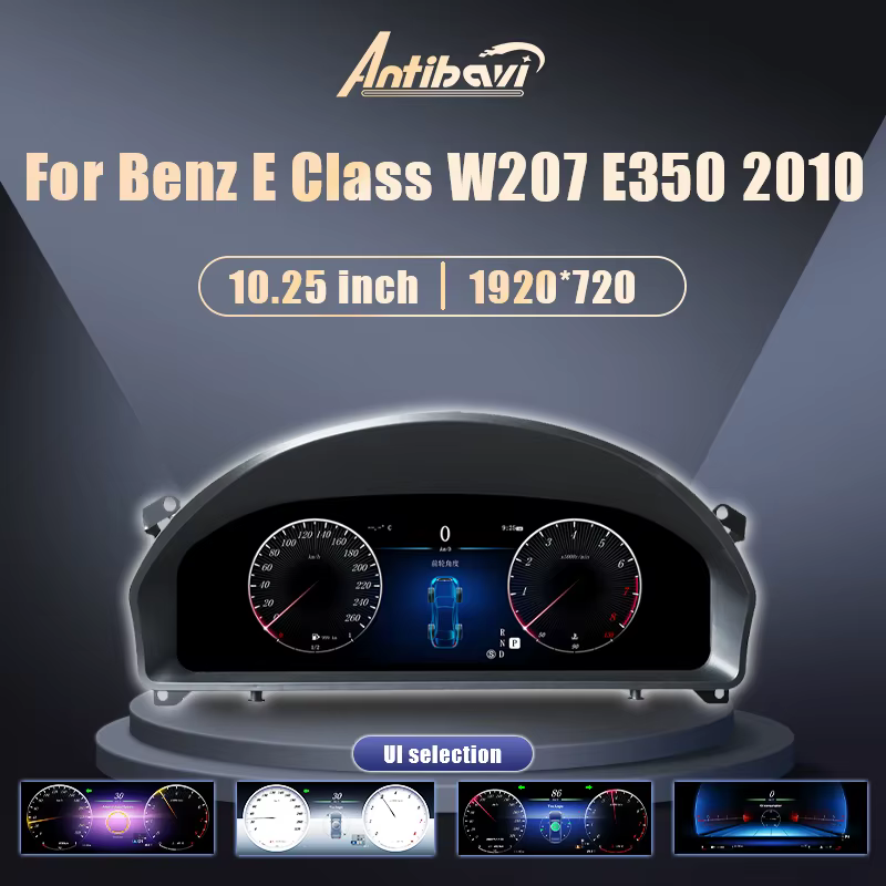 12.3 LCD Digital Dashboard Cluster For Benz E Class W207 E350 2010 Years NTG 4.5 5.0 Auto Instrument Paneel Cockpit Speedme