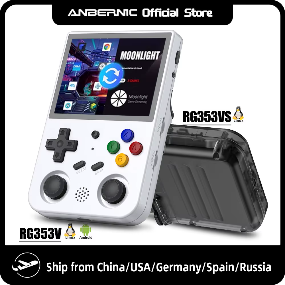 ANBERNIC RG353V RG353VS Retro Games RK3566 3.5INCH 640*480 Handheld Game Console Emulator LINUX Children's Gifts