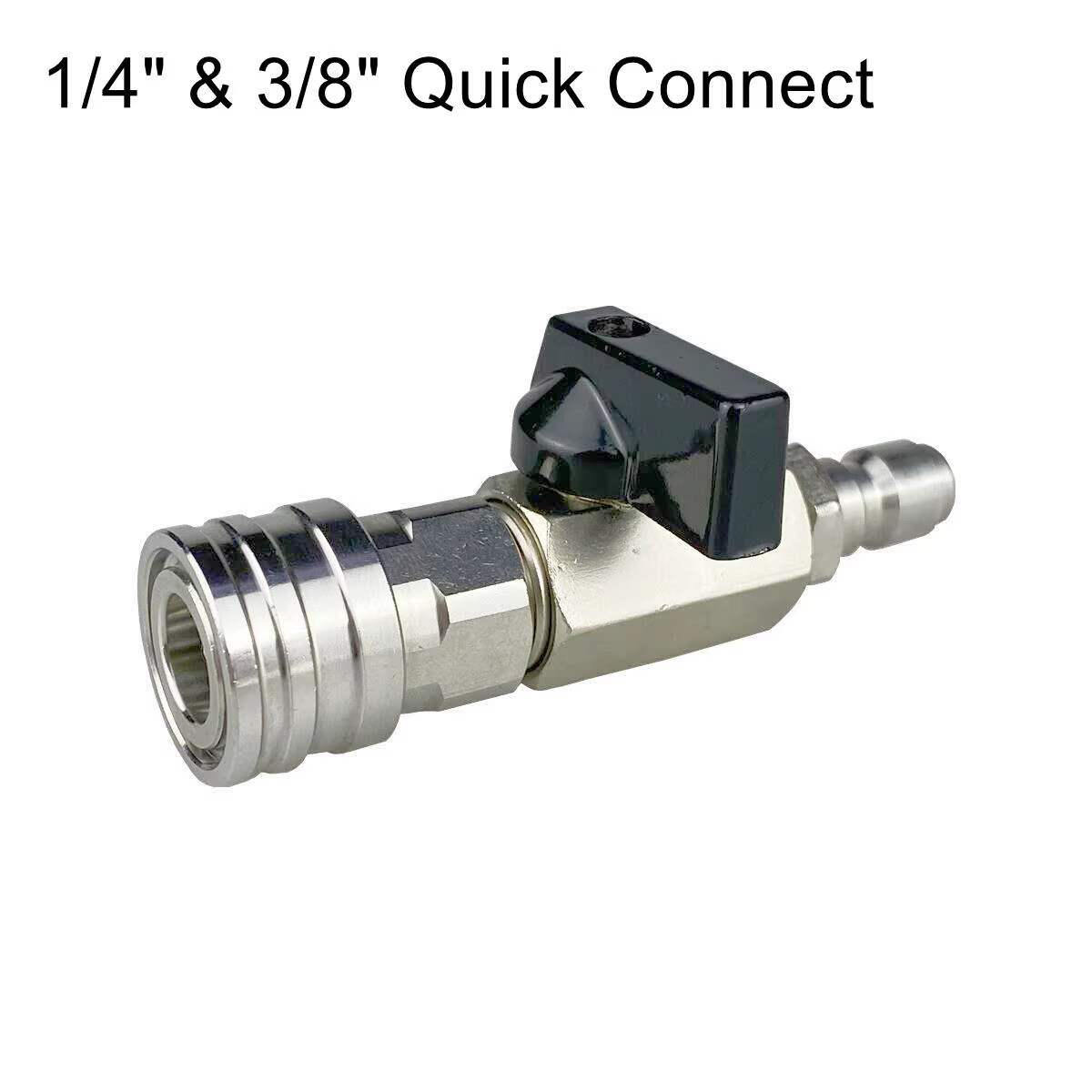 Ball Valve With 1/4" Quick Connector For High Pressure Wash Machine Switch On/off 4500 PSI
