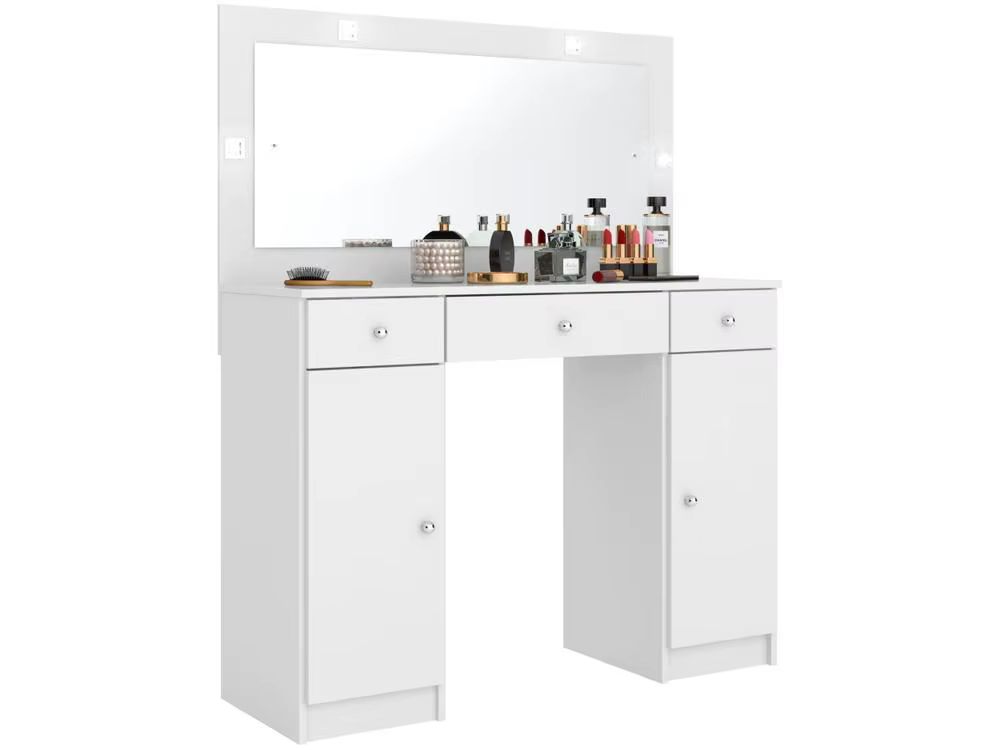 Dressing table Dressing room with Mirror and LED 3 Doors Demóbile Carisma 2 Doors Drawers