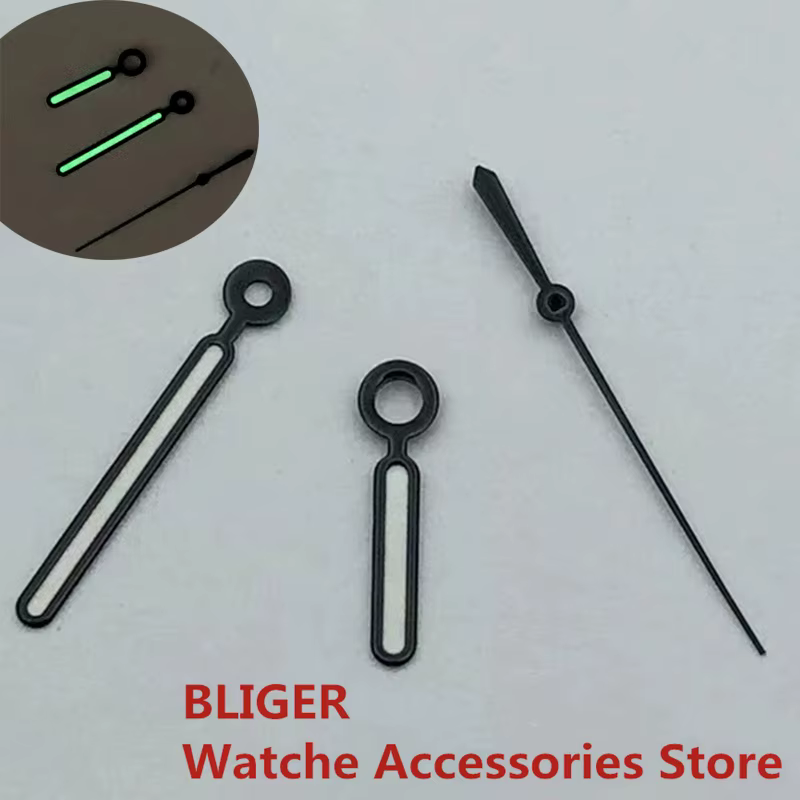 BLIGER Green Luminous Watch Hands Fit NH35/36 ETA2824 2836 Miyota8205 8215 821A Mingzhu DG2813 3804 Movement