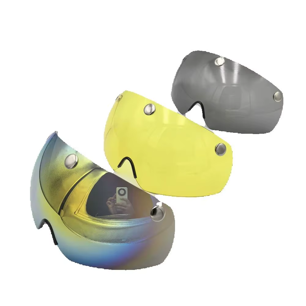 NEW cool change light riding helmet lens road MTB bike helmet lens riding helmet lens riding helmet magnetic windshield lens