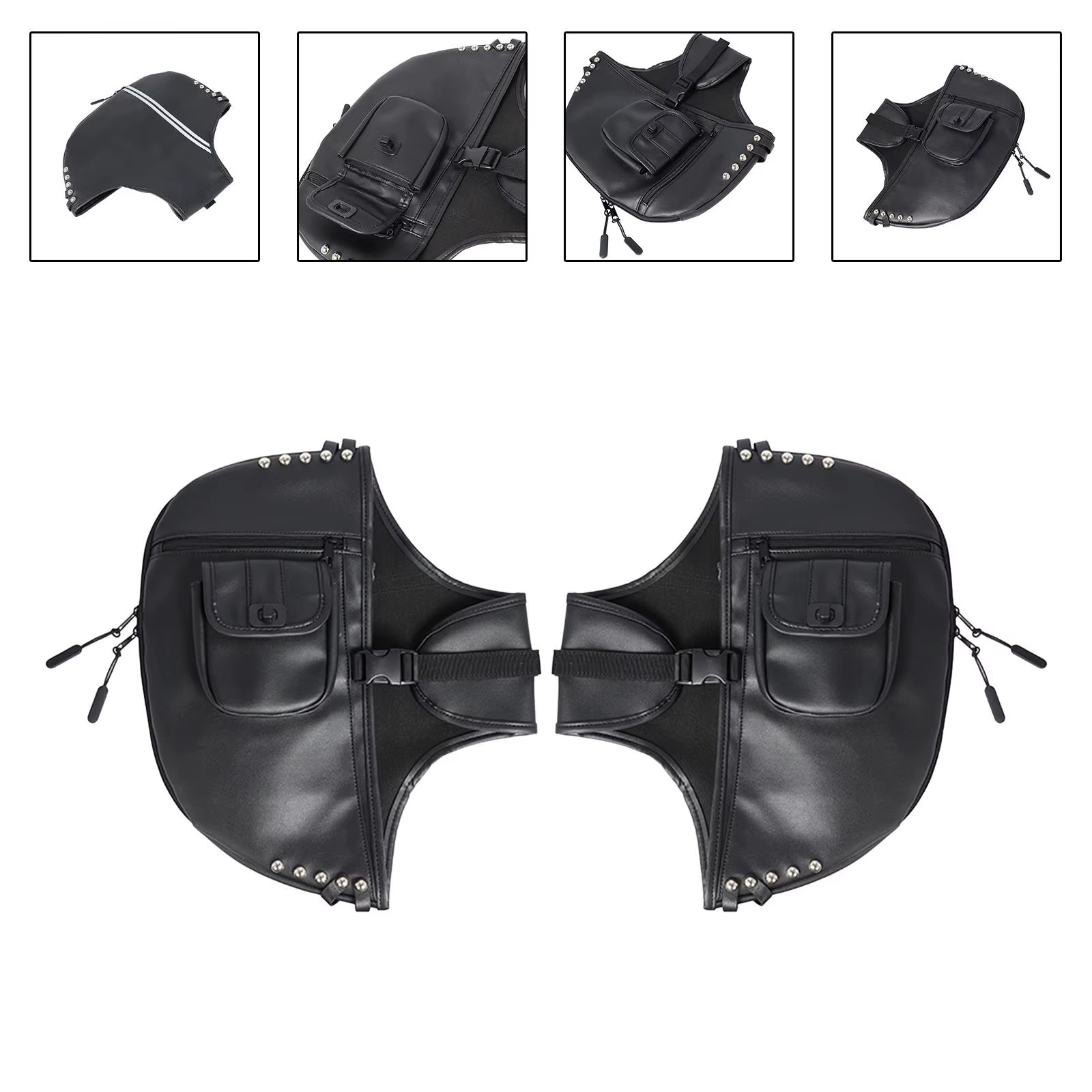 Lowers Chaps Leg Warmer Bag Rain Guards for Touring Trike 1980-2023