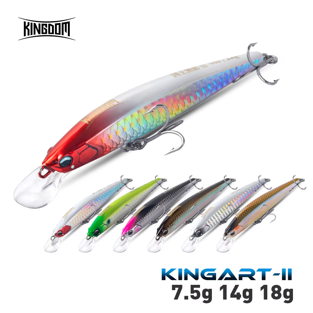 Kingdom Sinking Minnow Fishing Lures 70mm 90mm 110mm Long Casting Jerkbaits Wobblers Artificial Hard Bait Fishing Tackle Lure