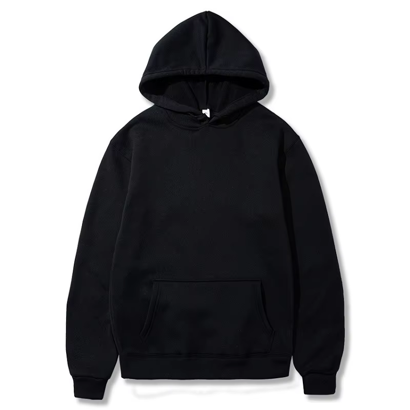 Casual Oversized Loose Pullover Tops Long Sleeve Hooded Sweatshirts with Pocket Spring Fall Fleece Lined Hoodies for Men Women