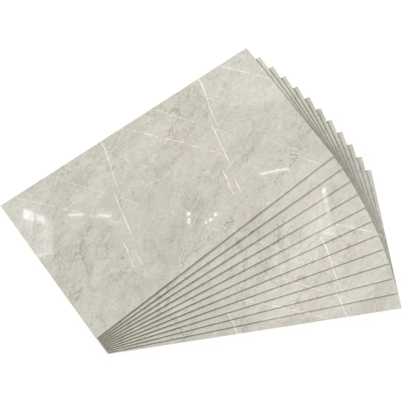 Shower Wall Panels, 23.6" x 11.8" Peel and Stick Backsplash Vinyl Faux Marble Shower Tile for Bathroom and Kitchen Wall (12pc)