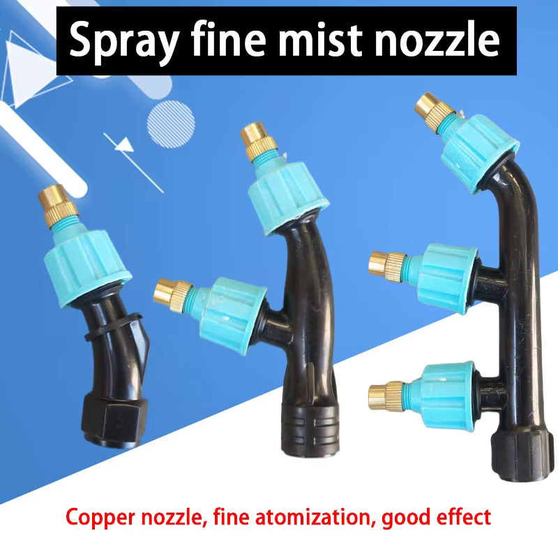 Agricultural Copper Atomizing Sprayer Nozzle Single/Double/Three Nozzle Head Garden Lawn Irrigation Pesticide Spraying Sprinkler