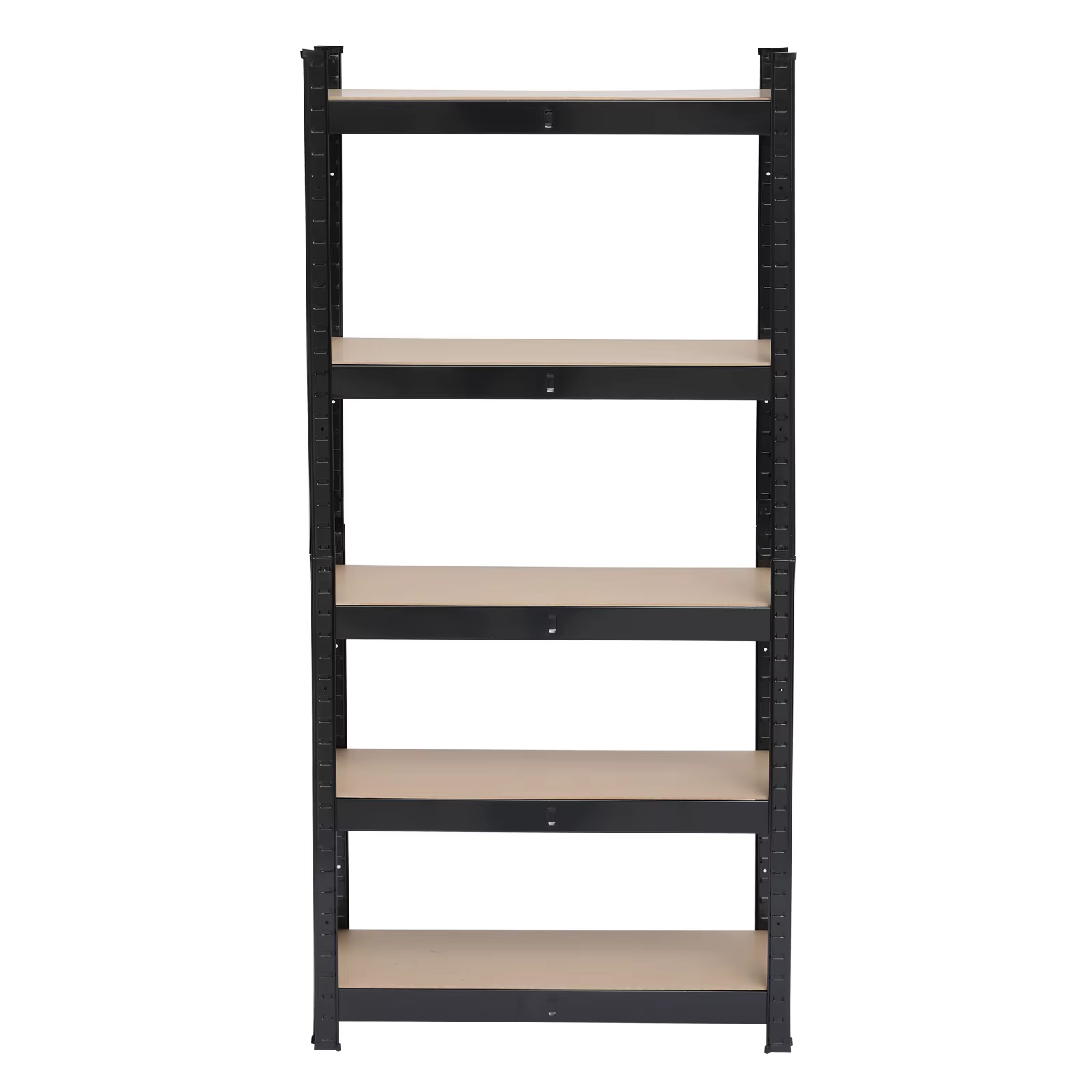5 Tier Heavy Duty Metal Shelving Rack Unit Garage Storage Shelf Black Workshop/Commercial/Industrial/Kitchen Utility Rack Shelf