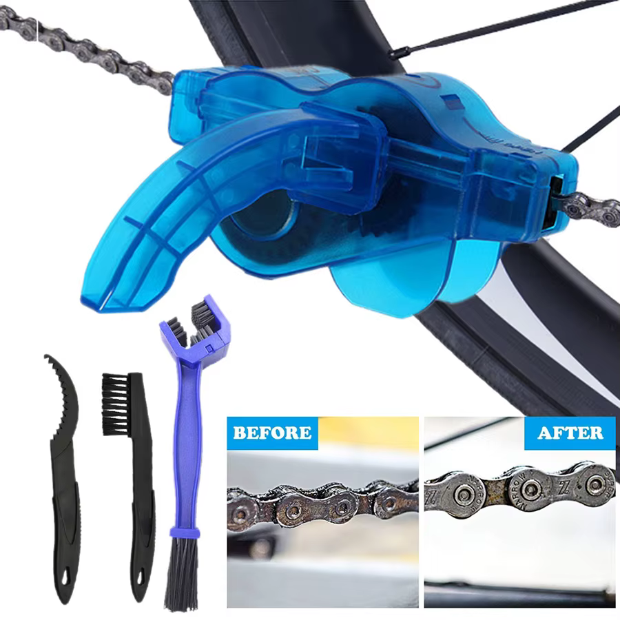 Bicycle Chain Clean Brush Cleaner Bicycle Chains Gear Grunge Brush Cleaner Bike Wash Tool Set Bicycle Repair Tools