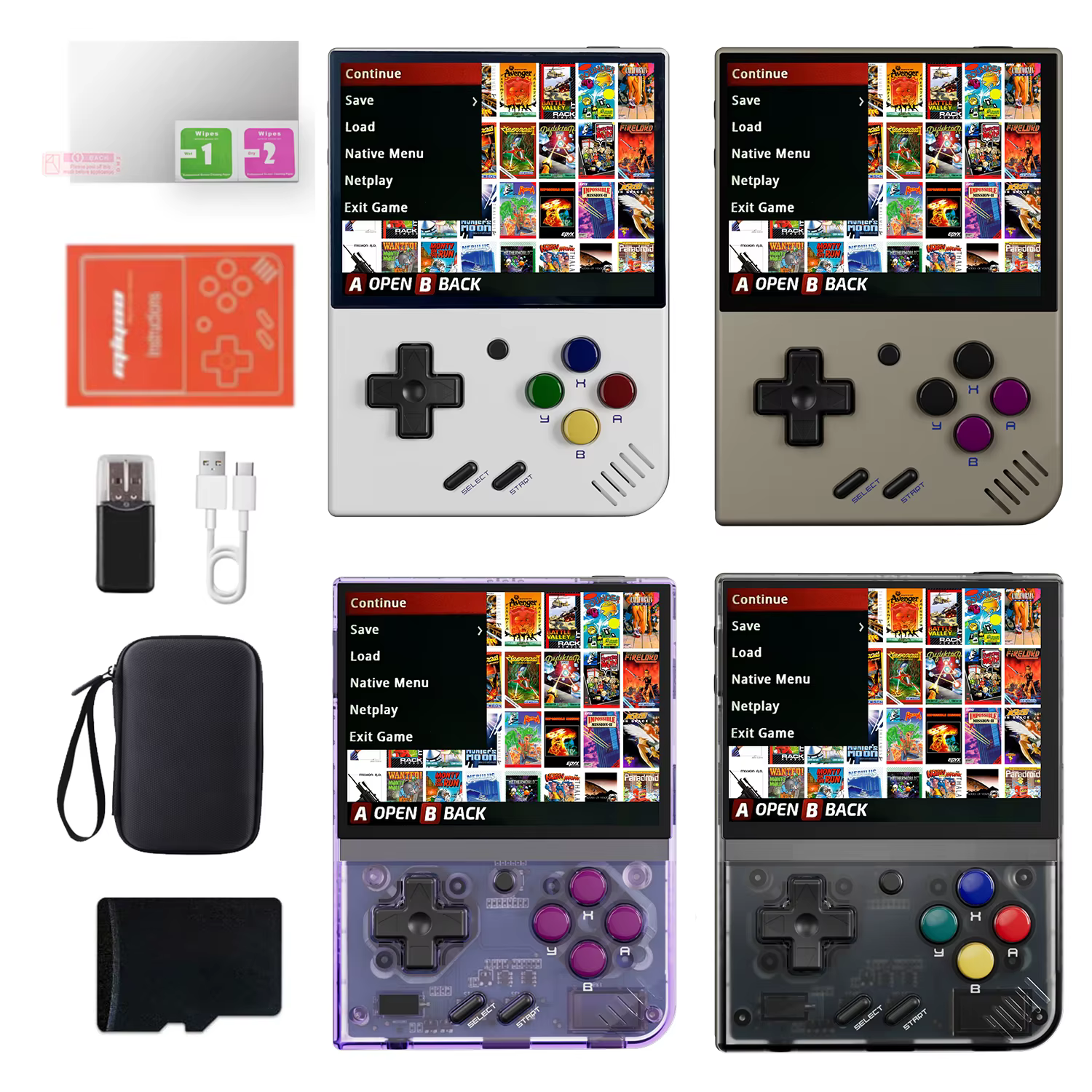 Miyoo Mini Plus Retro Handheld Console, 3.5'' IPS Screen, Linux Open Source Gaming Device