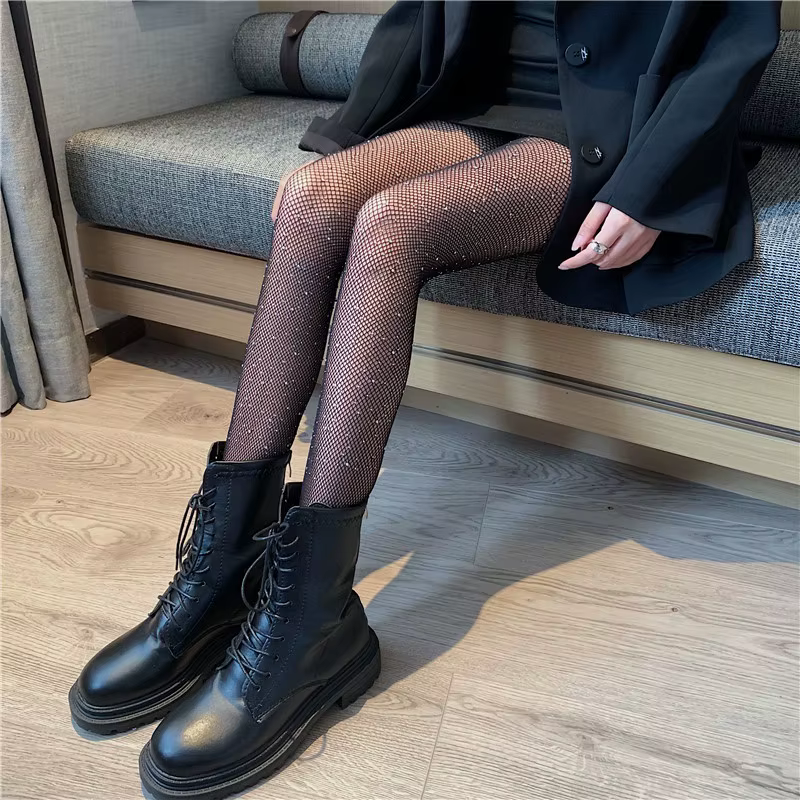 Rhinestone With or Without Drag Pantyhose/Black Socks With Bright Stones In The Legs-Fast Shipping To All Brazil