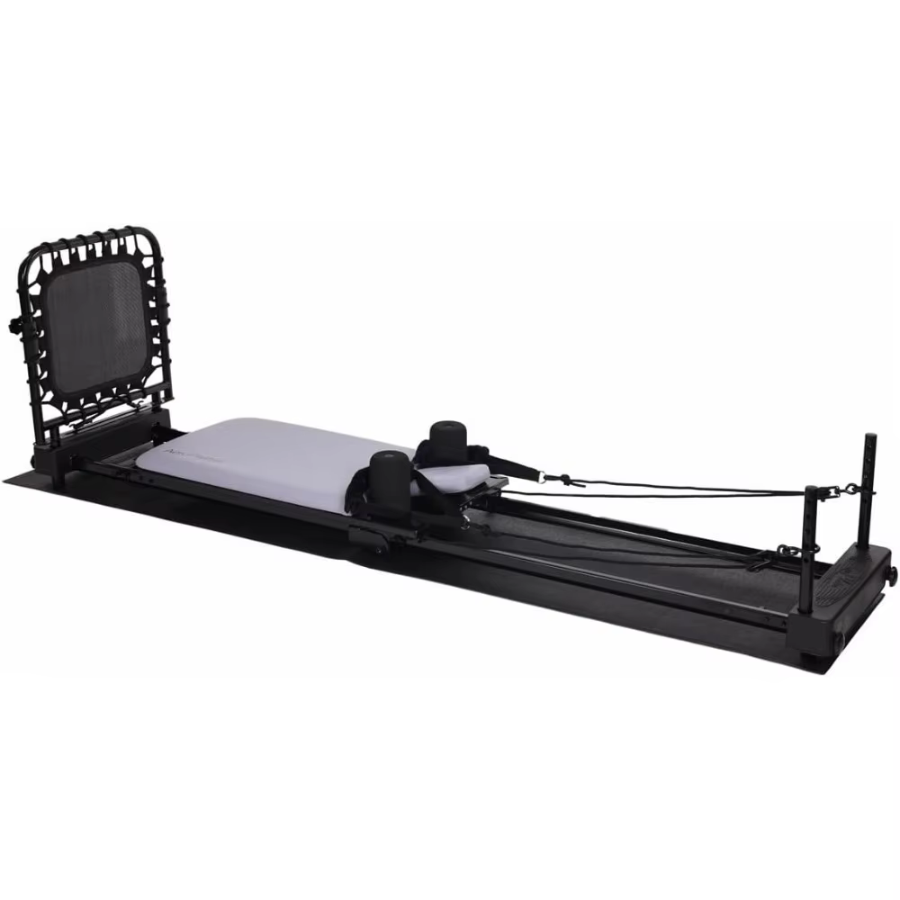 Foldable Reformer 4420 | Four-Cord Resistance | Free-Form Cardio Rebounder | Includes Four Workout DVDs