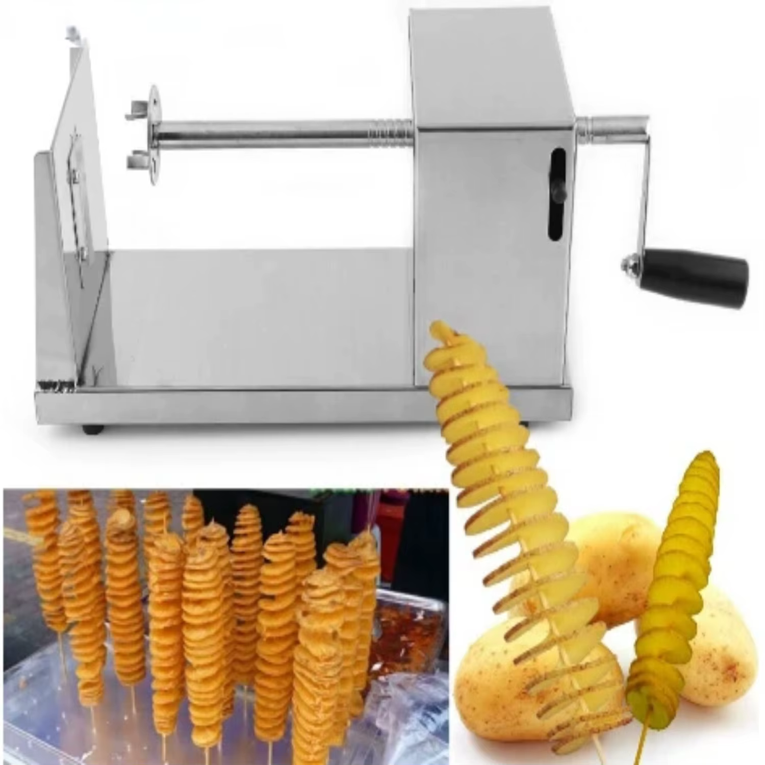 Hotsale Tornado Potato Cutter Machine Spiral Cutting Machine Chips Machine Kitchen Accessories Cooking Tools Chopper Potato Chip