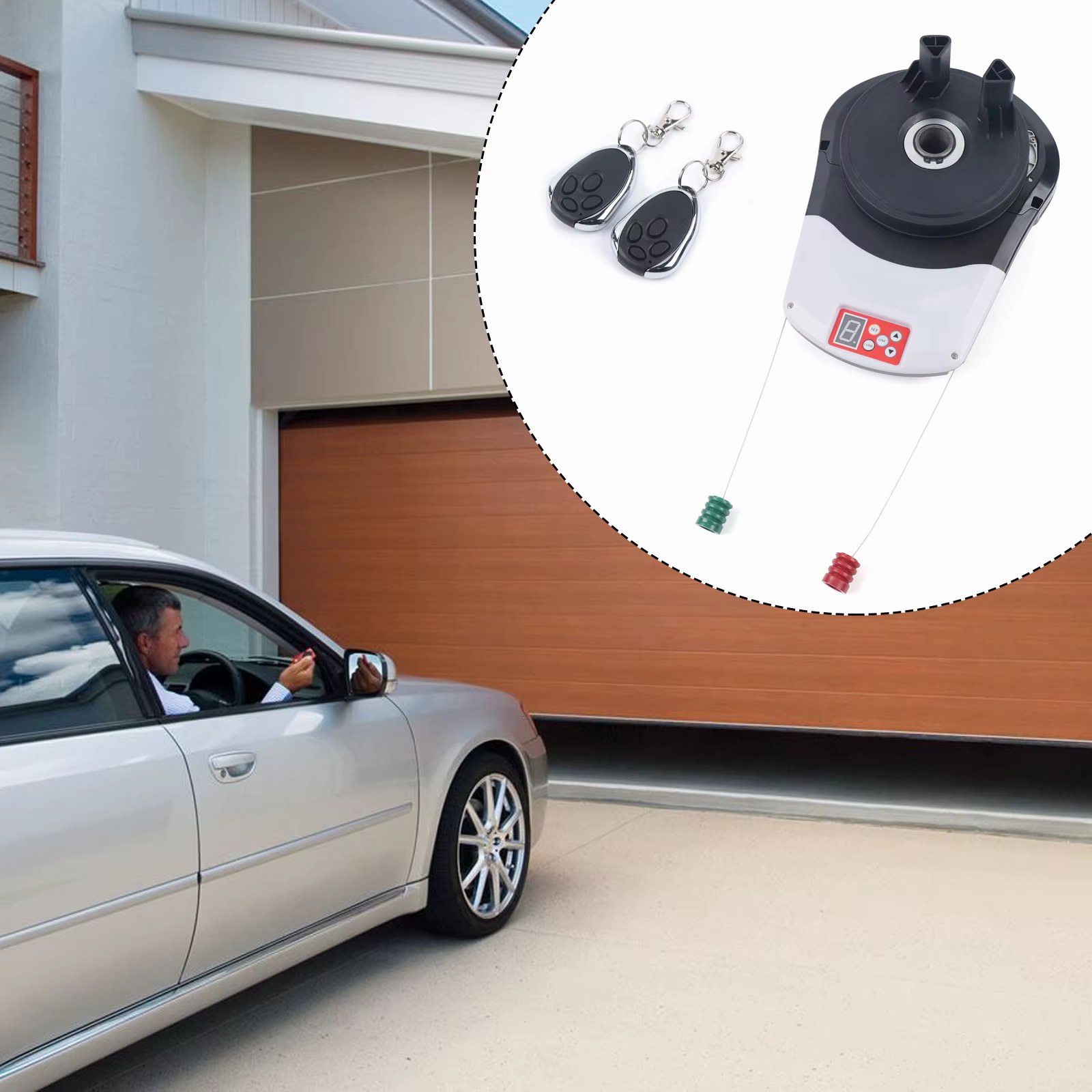 100W Automatic Roller shutter motor Garage Door Opener Roller Remote Electronic Lift Force 800N Power