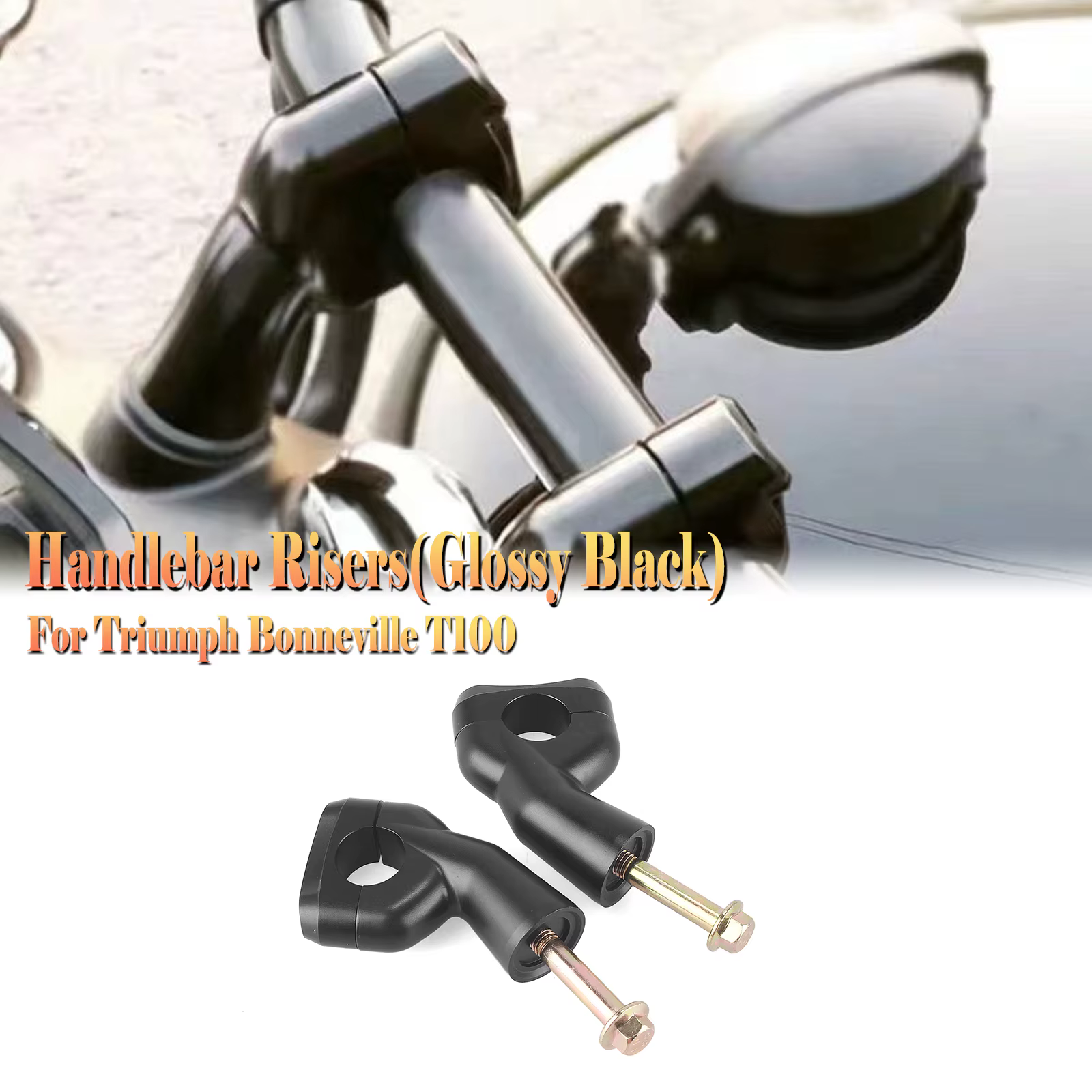 Motorcycle Handlebar Handle Bar Tupe Risers Kit For Triumph Bonneville T100 T120 Scrambler1200XC Bobber black Street twin Bobber