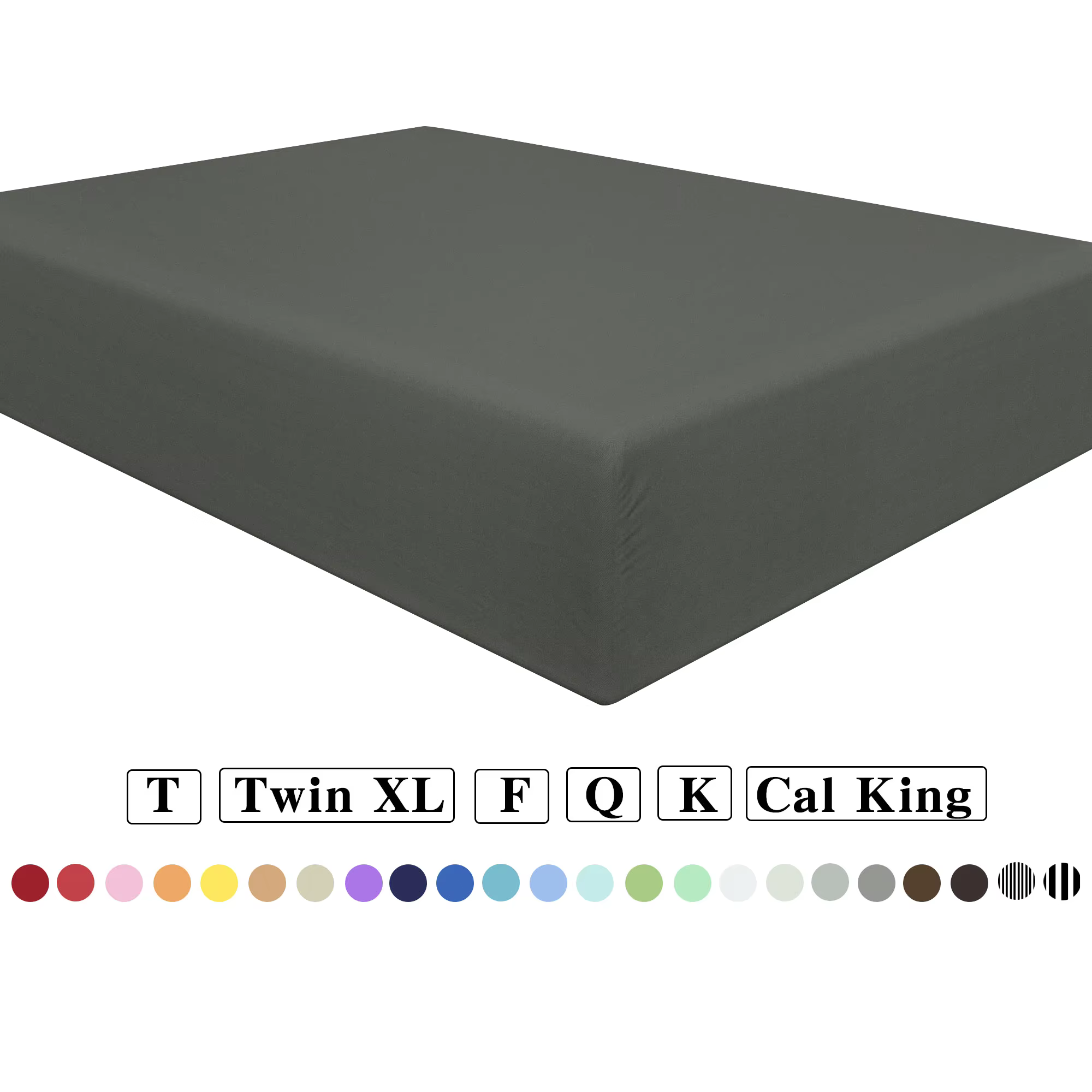 Ntbay Microfiber Breathable Fitted Sheet with Deep Pocket, Ultra Soft and Cozy Fitted Bed Sheet