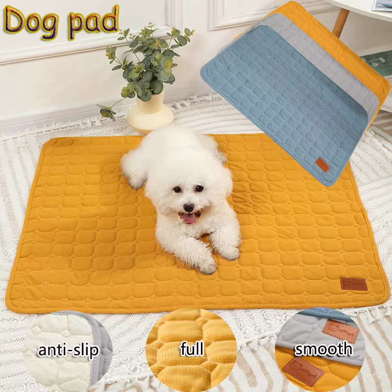 Non-Slip Pet Waffle Cotton Mat Washable Pad Mat for Dogs Cat Blanket Sofa Breathable Pet Dog Bed for Small Medium Large Dogs
