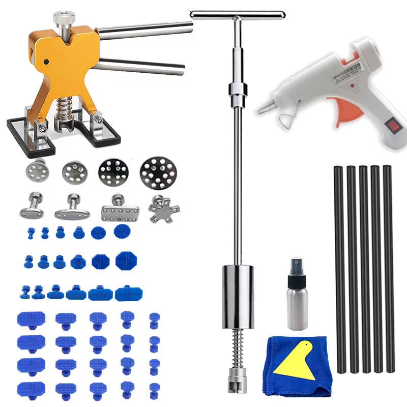 Car Body Dent Repair Puller Tool Metal Reverse Hammer Lift Bridge Automotive Tool Auto Dent Removal Kit Takes Out Car Buns