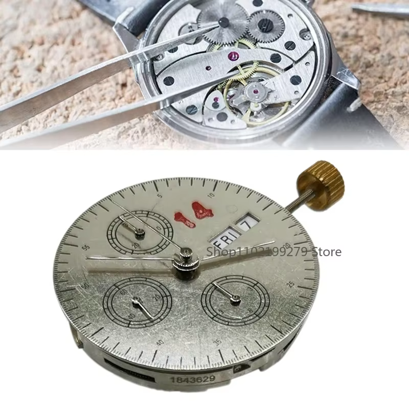 7750 Watch Movement 7750 Six-Needle Double Calendar High-Precision Automatic Mechanical Movement Spare Parts