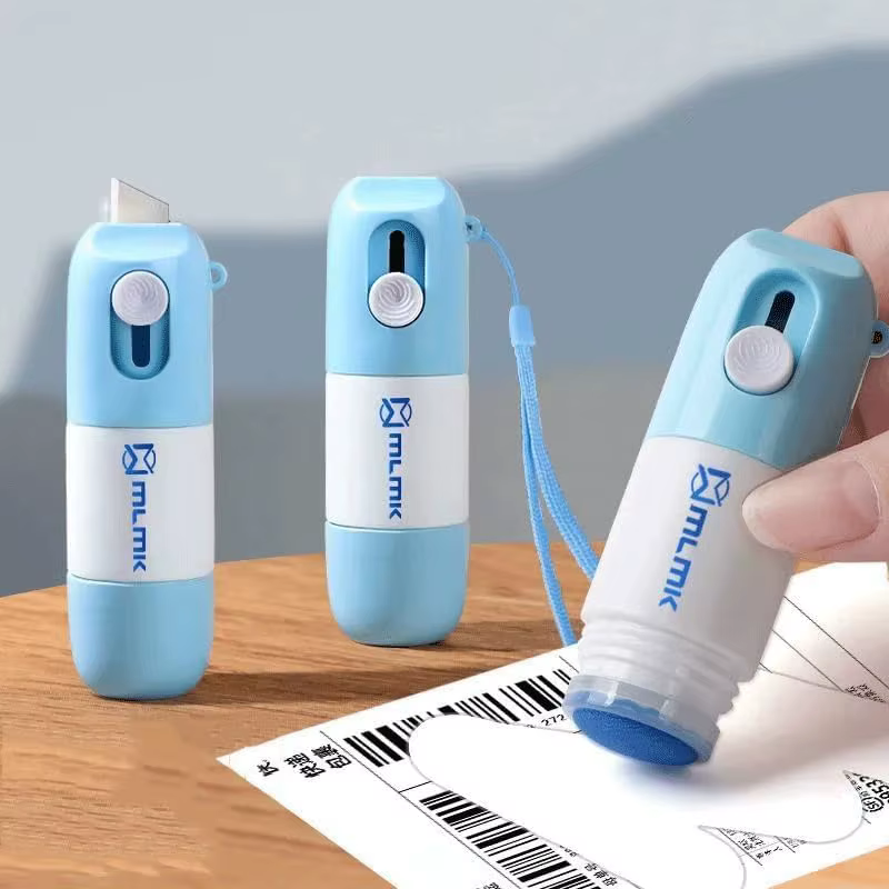 Thermal Paper Correction Fluid with Unboxing Knife Portable Durable Thermal Paper Data Identity Protection Fluid Eraser