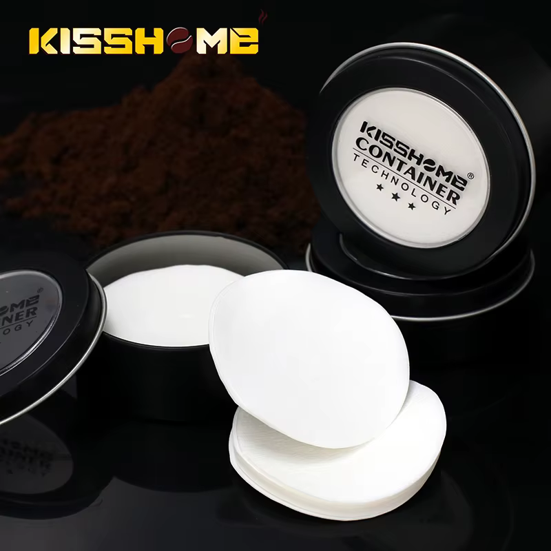 Coffee Filter Paper 51mm 53mm 58mm Disposable Secondary Water Papers Tea Storage Container Espresso Accessories Kitchen Bar Tool